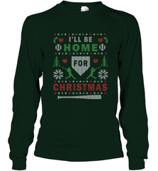 Premium Baseball Ugly Christmas Sweater Pattern Long Sleeve T-Shirt Long Sleeve T-Shirt - FordPhuMy