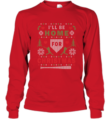 Premium Baseball Ugly Christmas Sweater Pattern Long Sleeve T-Shirt Long Sleeve T-Shirt - FordPhuMy