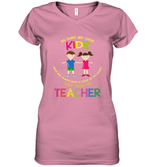 They Call Me Teacher School Kids Fun Appreciation Women's V-Neck T-Shirt Women's V-Neck T-Shirt - FordPhuMy