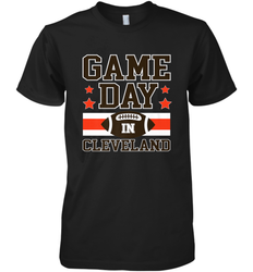 NFL Cleveland Game Day Football Home Team Colors Men's Premium T-Shirt