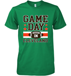 NFL Cleveland Game Day Football Home Team Colors Men's Premium T-Shirt