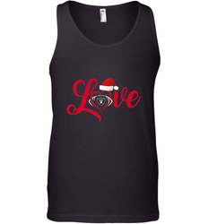 NFL Oakland Raiders Logo Christmas Santa Hat Love Heart Football Team Men's Tank Top