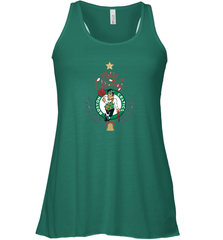NBA Boston Celtics Logo merry Christmas gilf Women's Racerback Tank Women's Racerback Tank - FordPhuMy