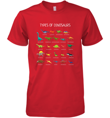 Types Of Dinosaurs Men's Premium T-Shirt Men's Premium T-Shirt - FordPhuMy