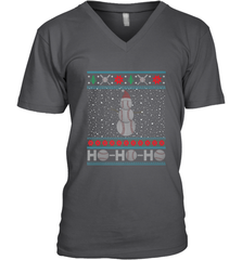 Christmas Baseball Snowman Ugly Christmas Xmas Men's V-Neck Men's V-Neck - FordPhuMy