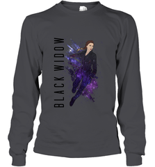 Avengers Endgame Black Widow Galaxy Painted Long Sleeve T-Shirt Long Sleeve T-Shirt - FordPhuMy