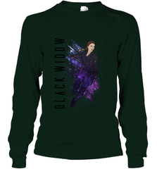 Avengers Endgame Black Widow Galaxy Painted Long Sleeve T-Shirt Long Sleeve T-Shirt - FordPhuMy
