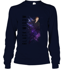 Avengers Endgame Black Widow Galaxy Painted Long Sleeve T-Shirt Long Sleeve T-Shirt - FordPhuMy