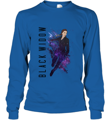 Avengers Endgame Black Widow Galaxy Painted Long Sleeve T-Shirt Long Sleeve T-Shirt - FordPhuMy