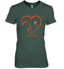 Virginia Cavaliers Football Inside Heart  Team Women's Premium T-Shirt Women's Premium T-Shirt - FordPhuMy