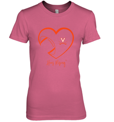 Virginia Cavaliers Football Inside Heart  Team Women's Premium T-Shirt Women's Premium T-Shirt - FordPhuMy