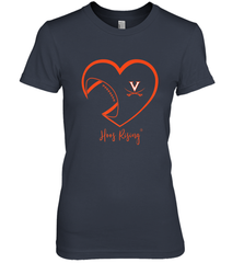 Virginia Cavaliers Football Inside Heart  Team Women's Premium T-Shirt Women's Premium T-Shirt - FordPhuMy