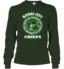 NFL Kansas City Chiefs Logo Happy St Patrick's Day Long Sleeve T-Shirt Long Sleeve T-Shirt - FordPhuMy