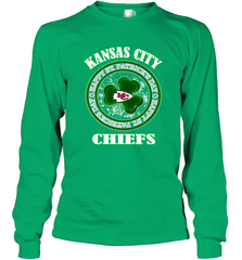 NFL Kansas City Chiefs Logo Happy St Patrick's Day Long Sleeve T-Shirt Long Sleeve T-Shirt - FordPhuMy