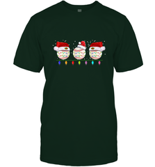 Three Baseball Balls Christmas Gift Santa Xmas lights Snow Men's T-Shirt Men's T-Shirt - FordPhuMy