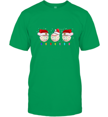 Three Baseball Balls Christmas Gift Santa Xmas lights Snow Men's T-Shirt Men's T-Shirt - FordPhuMy