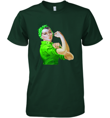 Rosie The Riveter St Patricks Day Men's Premium T-Shirt Men's Premium T-Shirt - FordPhuMy