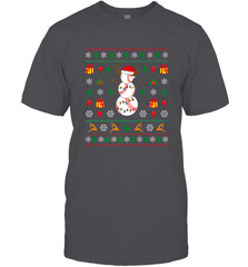 Christmas Baseball Snowman Reindeer In A Santa Hat Pajama Men's T-Shirt Men's T-Shirt - FordPhuMy