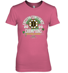 NHL ST PATRICK'S DAY Boston Bruins Fanatics 2020 Eastern Conference Champions Defensive Zone Women's Premium T-Shirt Women's Premium T-Shirt - FordPhuMy