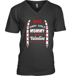 Funny Valentine's Day Bow Tie Present For Your Boys, Son Men's V-Neck