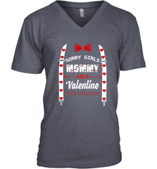 Funny Valentine's Day Bow Tie Present For Your Boys, Son Men's V-Neck Men's V-Neck - FordPhuMy