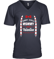 Funny Valentine's Day Bow Tie Present For Your Boys, Son Men's V-Neck