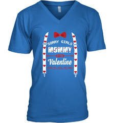 Funny Valentine's Day Bow Tie Present For Your Boys, Son Men's V-Neck Men's V-Neck - FordPhuMy