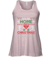 I'll Be Home for Christmas Baseball Gift For Men Women Kids Women's Racerback Tank Women's Racerback Tank - FordPhuMy