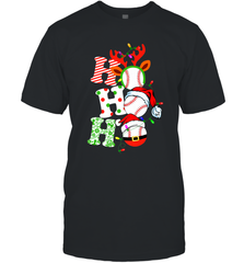 HO HO HO Baseball Santa Hat Christmas Men's T-Shirt Men's T-Shirt - FordPhuMy