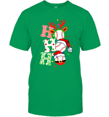 HO HO HO Baseball Santa Hat Christmas Men's T-Shirt Men's T-Shirt - FordPhuMy