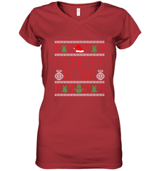 Oldest Claus Santa Hat Christmas Gift Matching Family Ugly Women's V-Neck T-Shirt Women's V-Neck T-Shirt - FordPhuMy