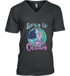 Disney Moana Born To Be In The Ocean Painted Men's V-Neck