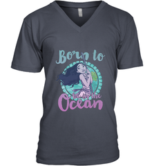 Disney Moana Born To Be In The Ocean Painted Men's V-Neck Men's V-Neck - FordPhuMy