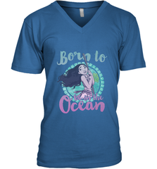Disney Moana Born To Be In The Ocean Painted Men's V-Neck Men's V-Neck - FordPhuMy