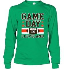 NFL Cleveland Game Day Football Home Team Colors Long Sleeve T-Shirt Long Sleeve T-Shirt - FordPhuMy
