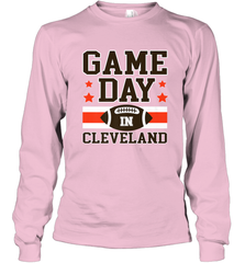 NFL Cleveland Game Day Football Home Team Colors Long Sleeve T-Shirt Long Sleeve T-Shirt - FordPhuMy