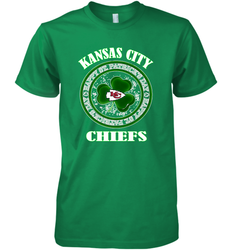 NFL Kansas City Chiefs Logo Happy St Patrick's Day Men's Premium T-Shirt