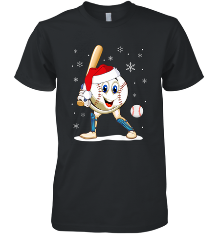 Christmas Baseball Santa Xmas Gift Lover Men's Premium T-Shirt Men's Premium T-Shirt / Black / XS Men's Premium T-Shirt - FordPhuMy