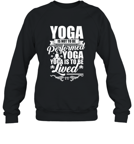 Yoga is More Than Yoga It's a Lifestyle Crewneck Sweatshirt Crewneck Sweatshirt / Black / S Crewneck Sweatshirt - FordPhuMy