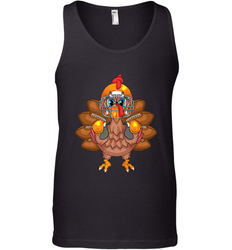 Cool Turkey Football Feathers Funny Thanksgiving Sports Gift Men's Tank Top