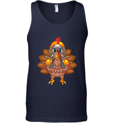 Cool Turkey Football Feathers Funny Thanksgiving Sports Gift Men's Tank Top