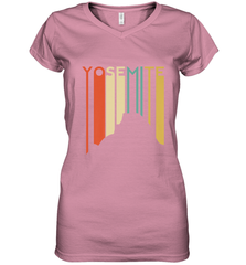 Yosemite National Park Retro Half Dome El Capitan Cali Women's V-Neck T-Shirt Women's V-Neck T-Shirt - FordPhuMy