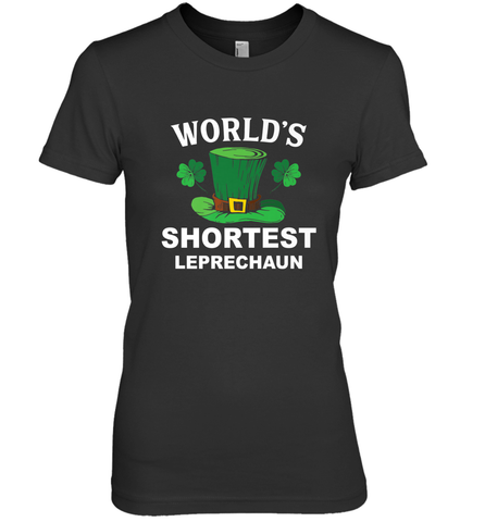 Shortest Leprechaun Funny Family St. Patrick's Day Women's Premium T-Shirt Women's Premium T-Shirt / Black / XS Women's Premium T-Shirt - FordPhuMy