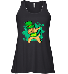 Dabbing Irish Terrier Dog Leprechaun St Patricks Day Ireland Women's Racerback Tank