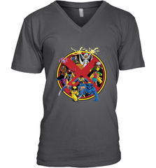 Marvel X Men Animated Series Logo Retro 90s Men's V-Neck Men's V-Neck - FordPhuMy