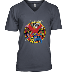 Marvel X Men Animated Series Logo Retro 90s Men's V-Neck Men's V-Neck - FordPhuMy