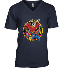 Marvel X Men Animated Series Logo Retro 90s Men's V-Neck Men's V-Neck - FordPhuMy