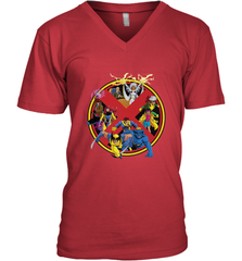 Marvel X Men Animated Series Logo Retro 90s Men's V-Neck Men's V-Neck - FordPhuMy
