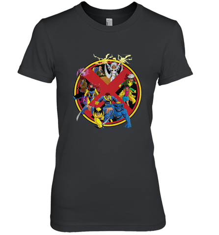 Marvel X Men Animated Series Logo Retro 90s Women's Premium T-Shirt Women's Premium T-Shirt / Black / XS Women's Premium T-Shirt - FordPhuMy