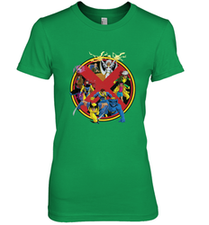 Marvel X Men Animated Series Logo Retro 90s Women's Premium T-Shirt